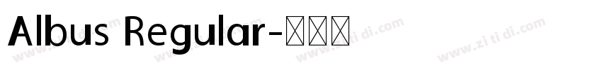 Albus Regular字体转换